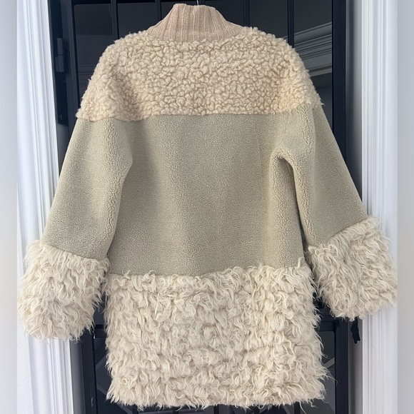 SOLD. Something Navy Faux Sherling Coat - Picture 8 of 10